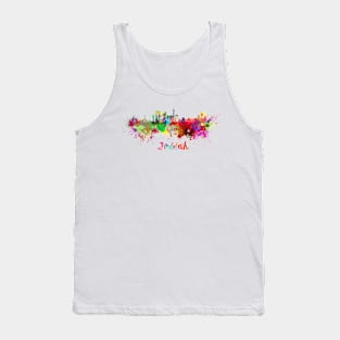 Jeddah skyline in watercolor Tank Top